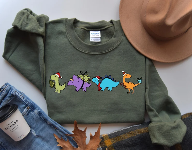 Christmas Dinosaurs Sweatshirt