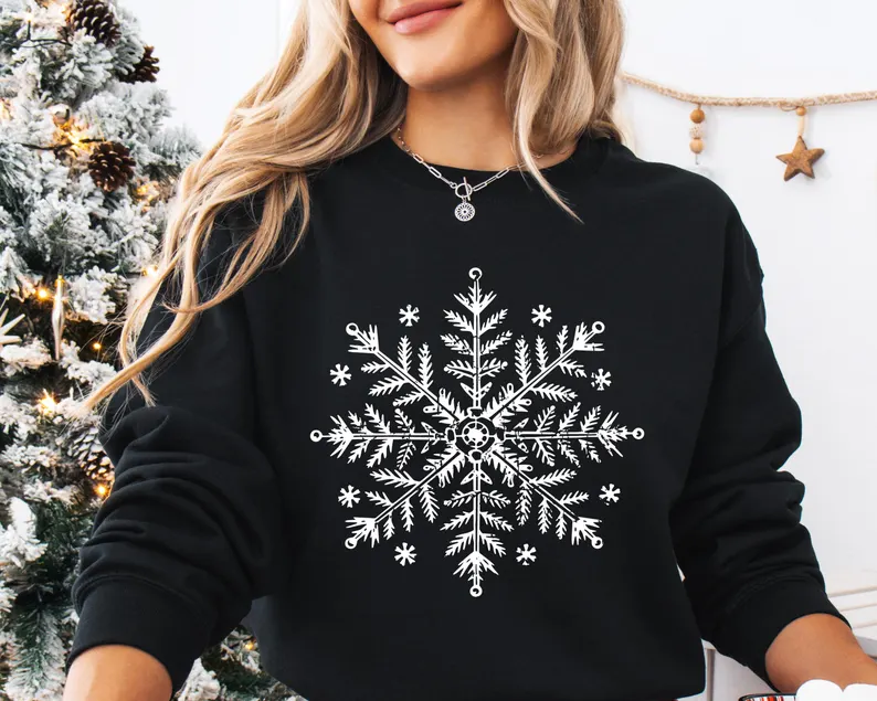 Snowflake Winter Christmas Sweatshirt