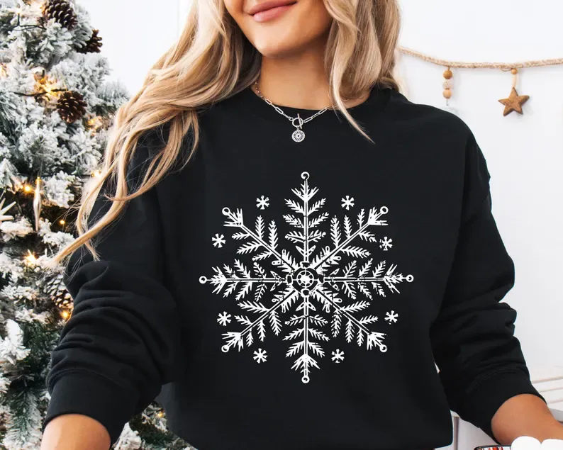 Snowflake Winter Christmas Sweatshirt