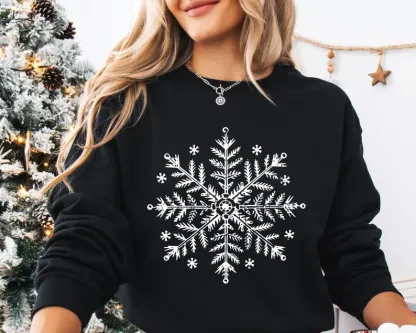 Snowflake Winter Christmas Sweatshirt