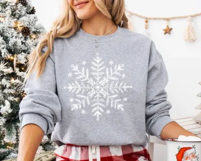 Snowflake Winter Christmas Sweatshirt
