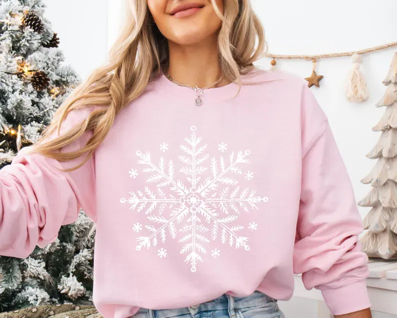 Snowflake Winter Christmas Sweatshirt