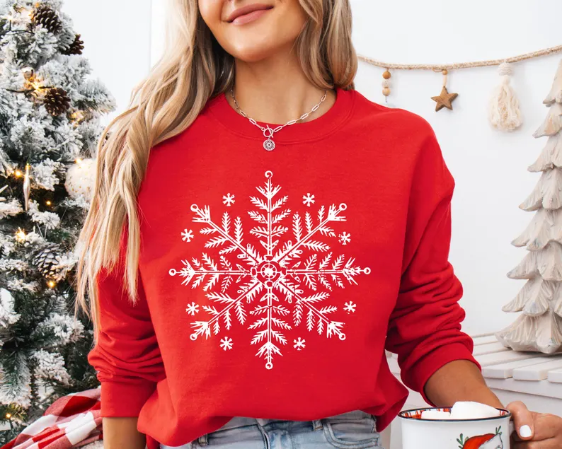 Snowflake Winter Christmas Sweatshirt
