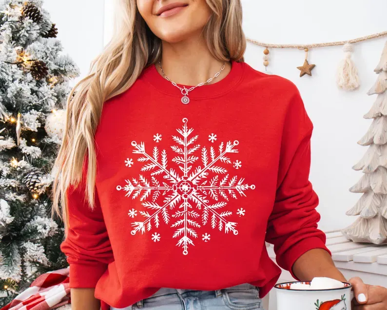 Snowflake Winter Christmas Sweatshirt