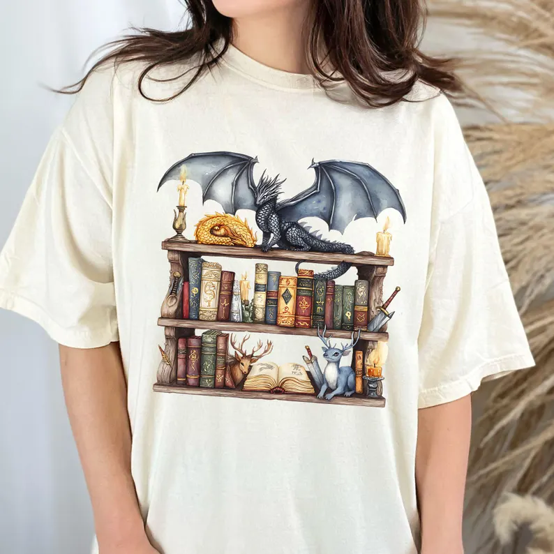 Fantasy Bookshelf shirt 