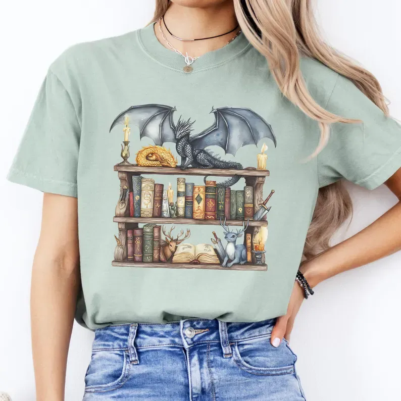 Fantasy Bookshelf shirt 