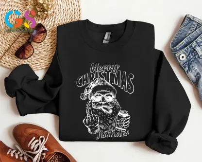  Santa Claus Middle Finger Sweatshirt