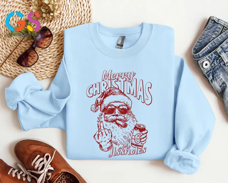 Santa Claus Middle Finger Sweatshirt