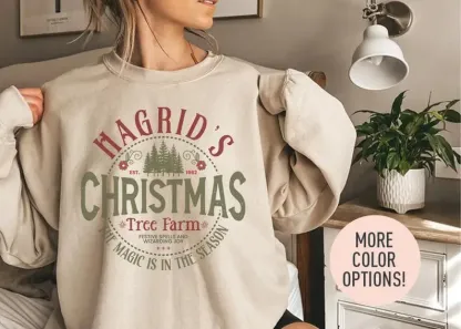 Hagrids Christmas Tree Farm Crewneck Sweatshirt