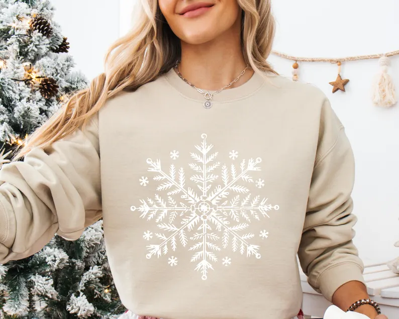 Snowflake Winter Christmas Sweatshirt
