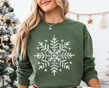 Snowflake Winter Christmas Sweatshirt