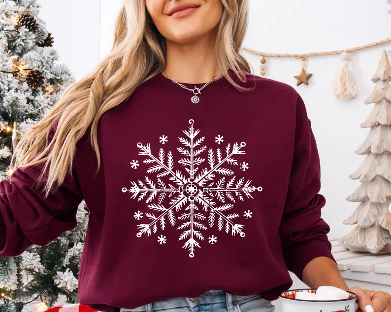 Snowflake Winter Christmas Sweatshirt