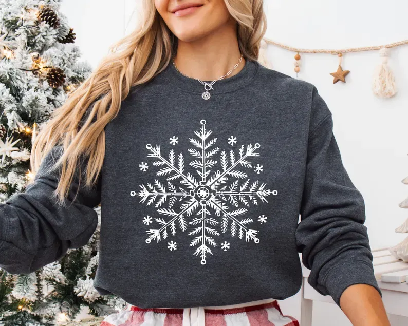 Snowflake Winter Christmas Sweatshirt