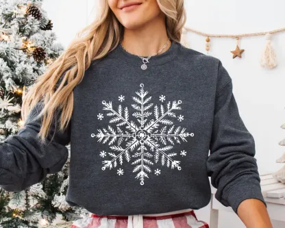 Snowflake Winter Christmas Sweatshirt