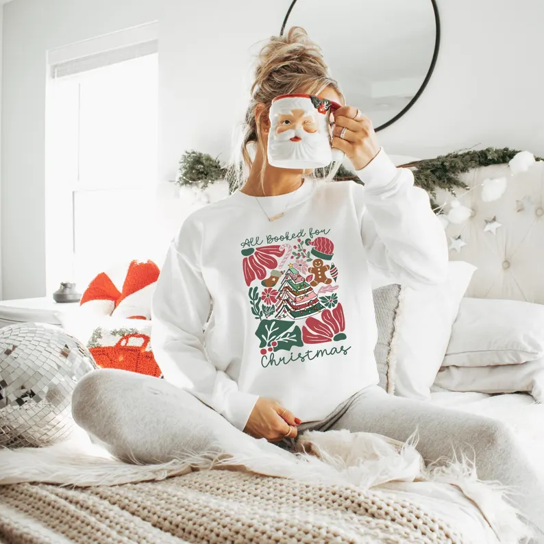 Fourth Wing All Booked For Christmas Sweatshirt