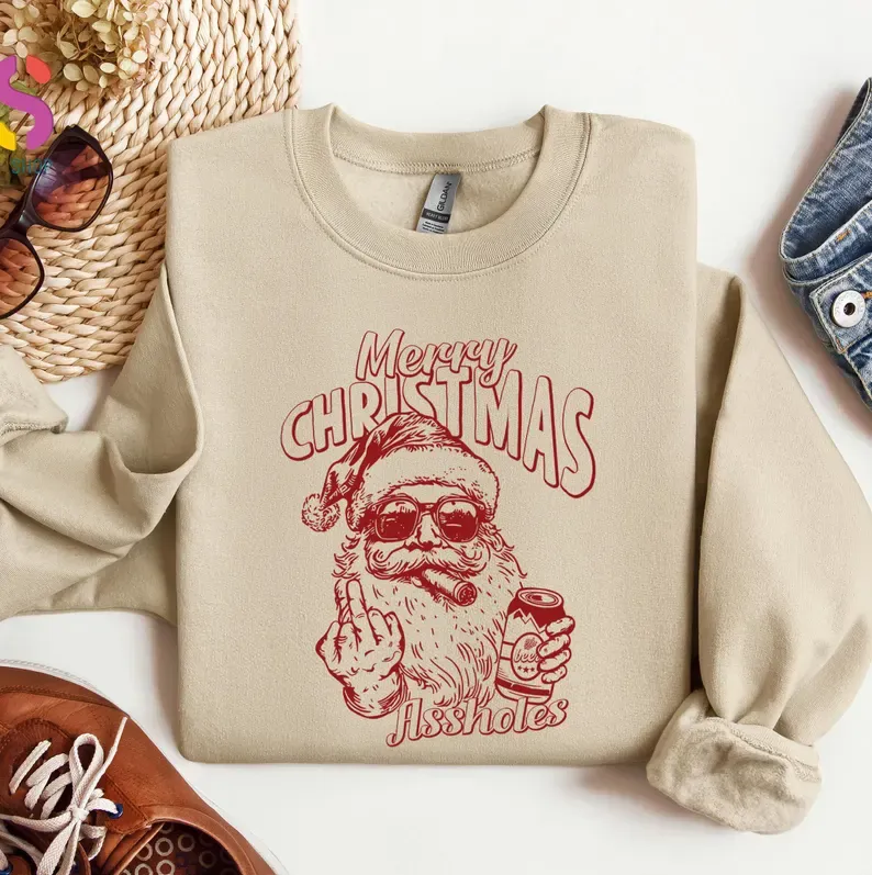 Santa Claus Middle Finger Sweatshirt