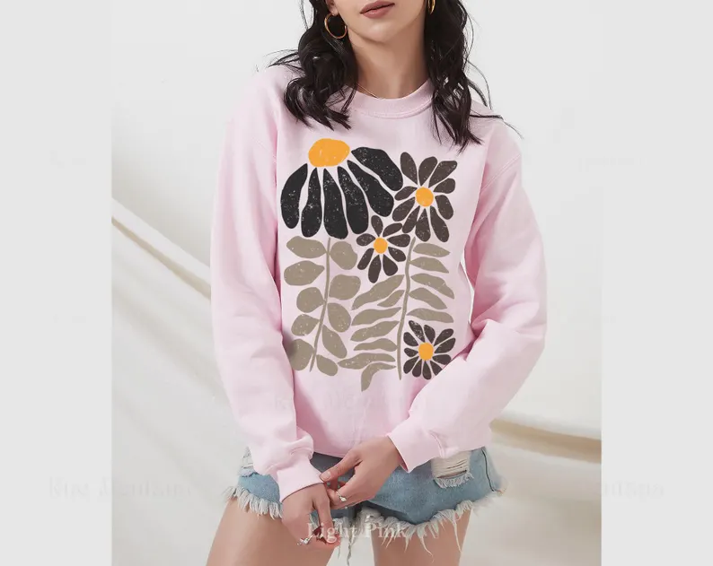Boho Flower Sweatshirt 