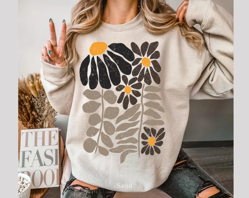 Boho Flower Sweatshirt