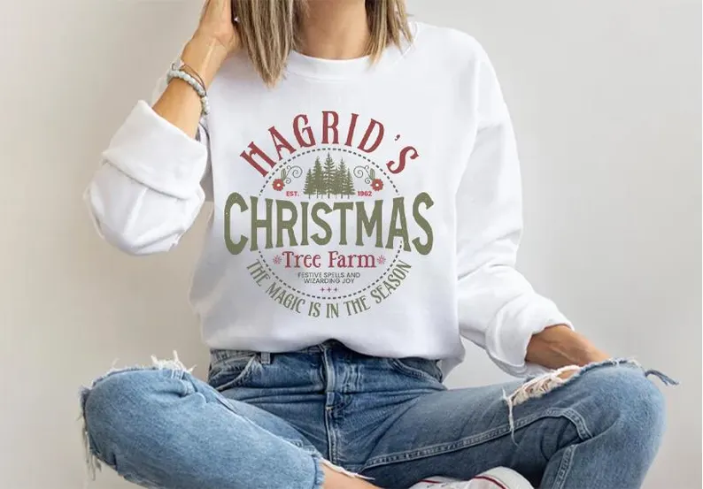 Hagrids Christmas Tree Farm Crewneck Sweatshirt