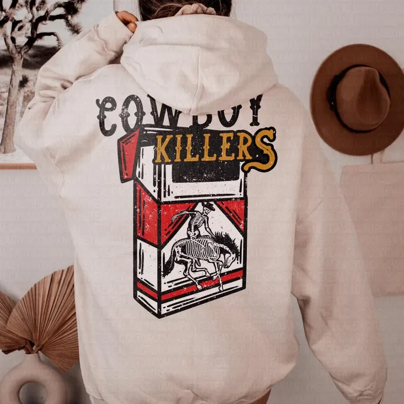 Cowboy Killers Red Pack Graphic Hoodies,