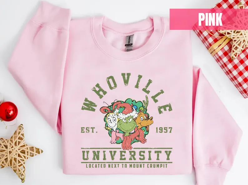 Whoville University Vintage Style Sweatshirt