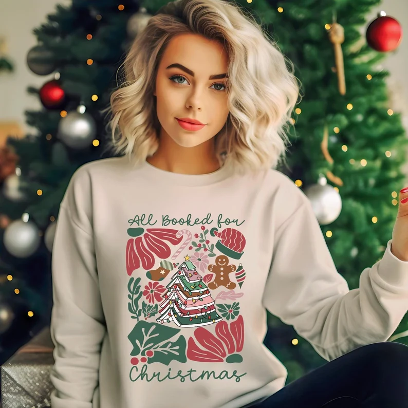 Fourth Wing All Booked For Christmas Sweatshirt