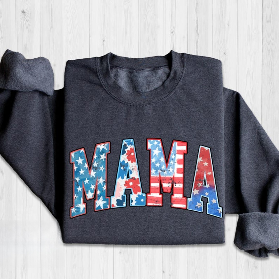 Retro American Mama Sweatshirt