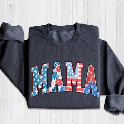 Retro American Mama Sweatshirt