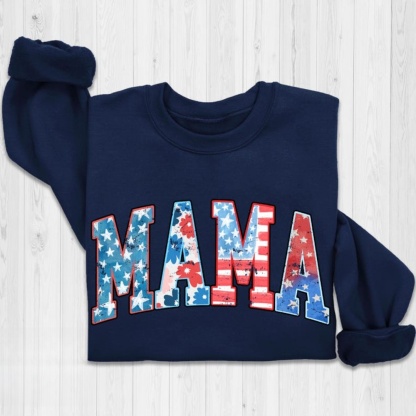 Retro American Mama Sweatshirt