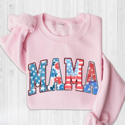 Retro American Mama Sweatshirt