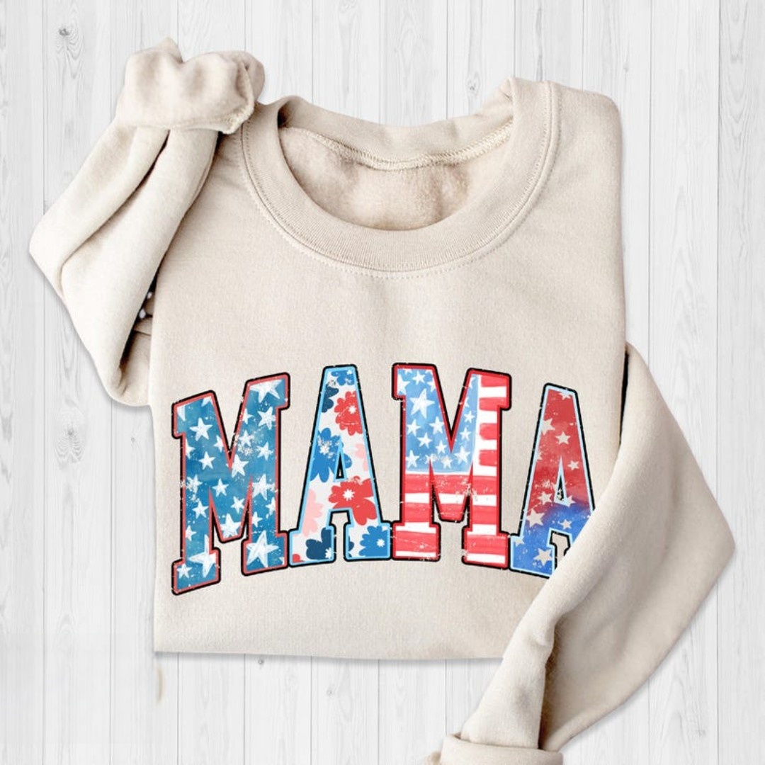 Retro American Mama Sweatshirt