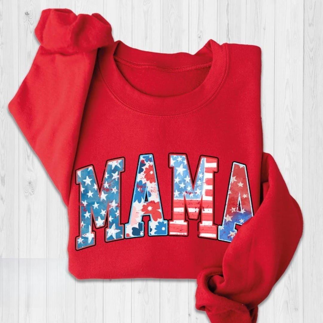 Retro American Mama Sweatshirt