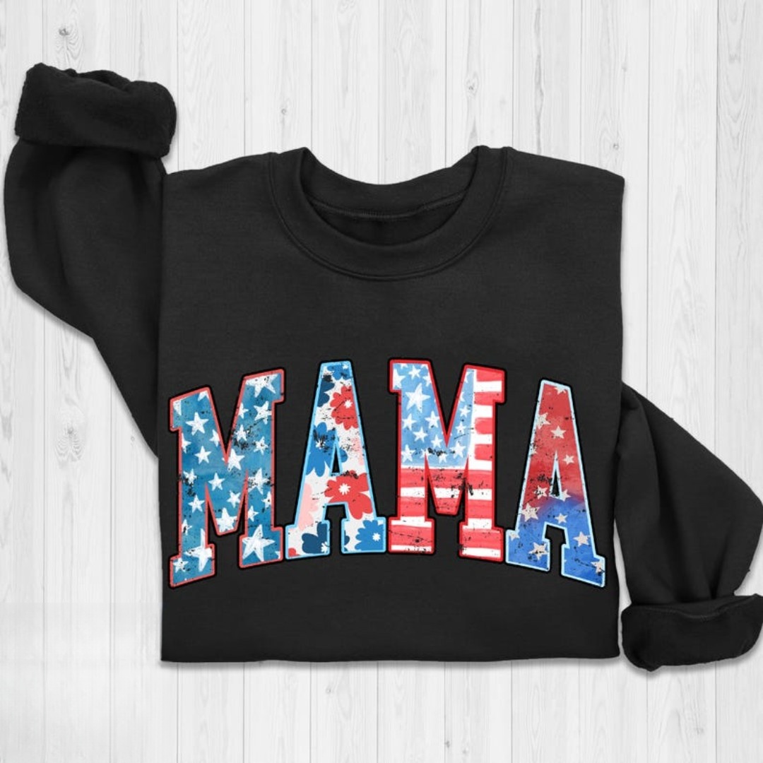 Retro American Mama Sweatshirt