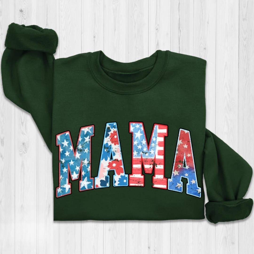 Retro American Mama Sweatshirt