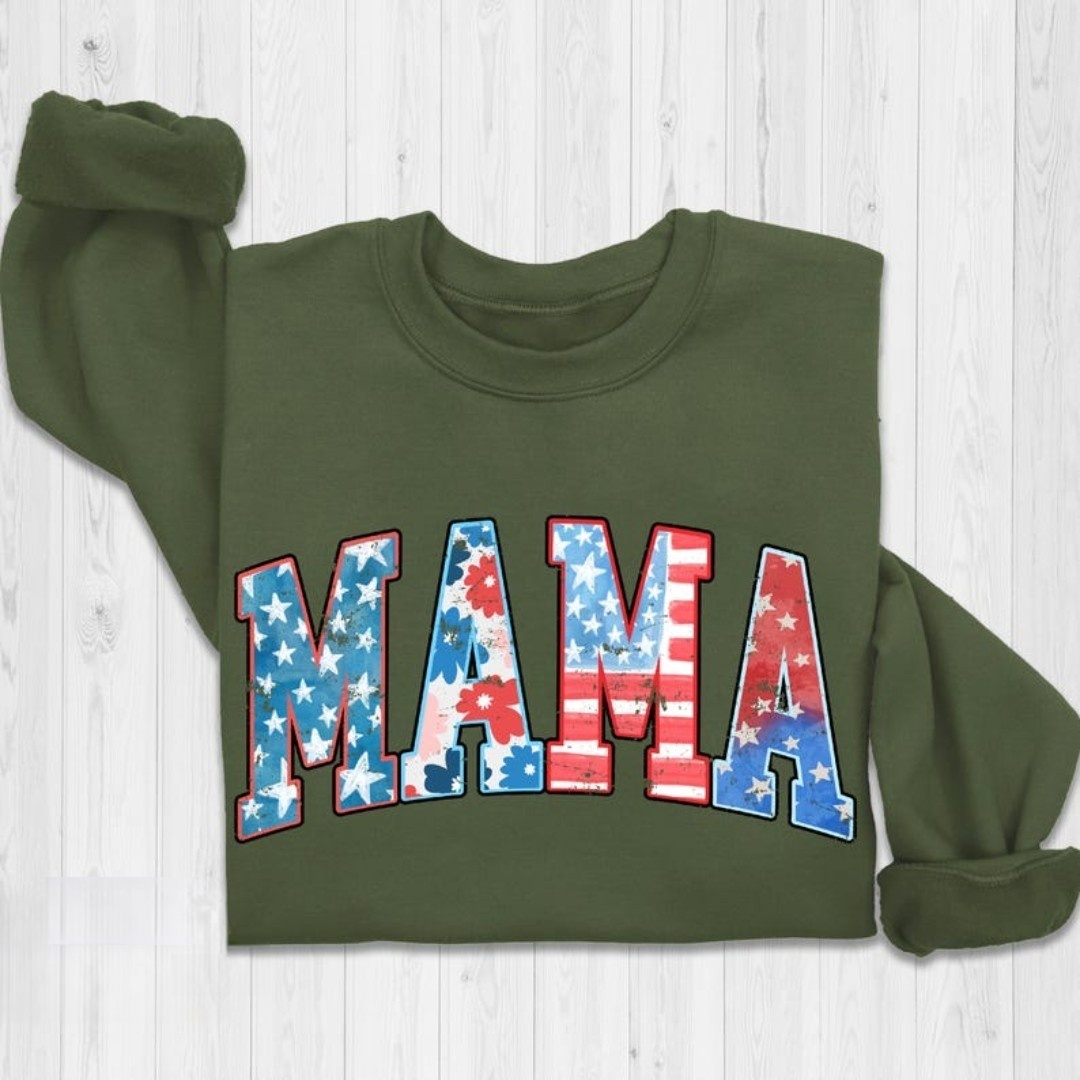Retro American Mama Sweatshirt
