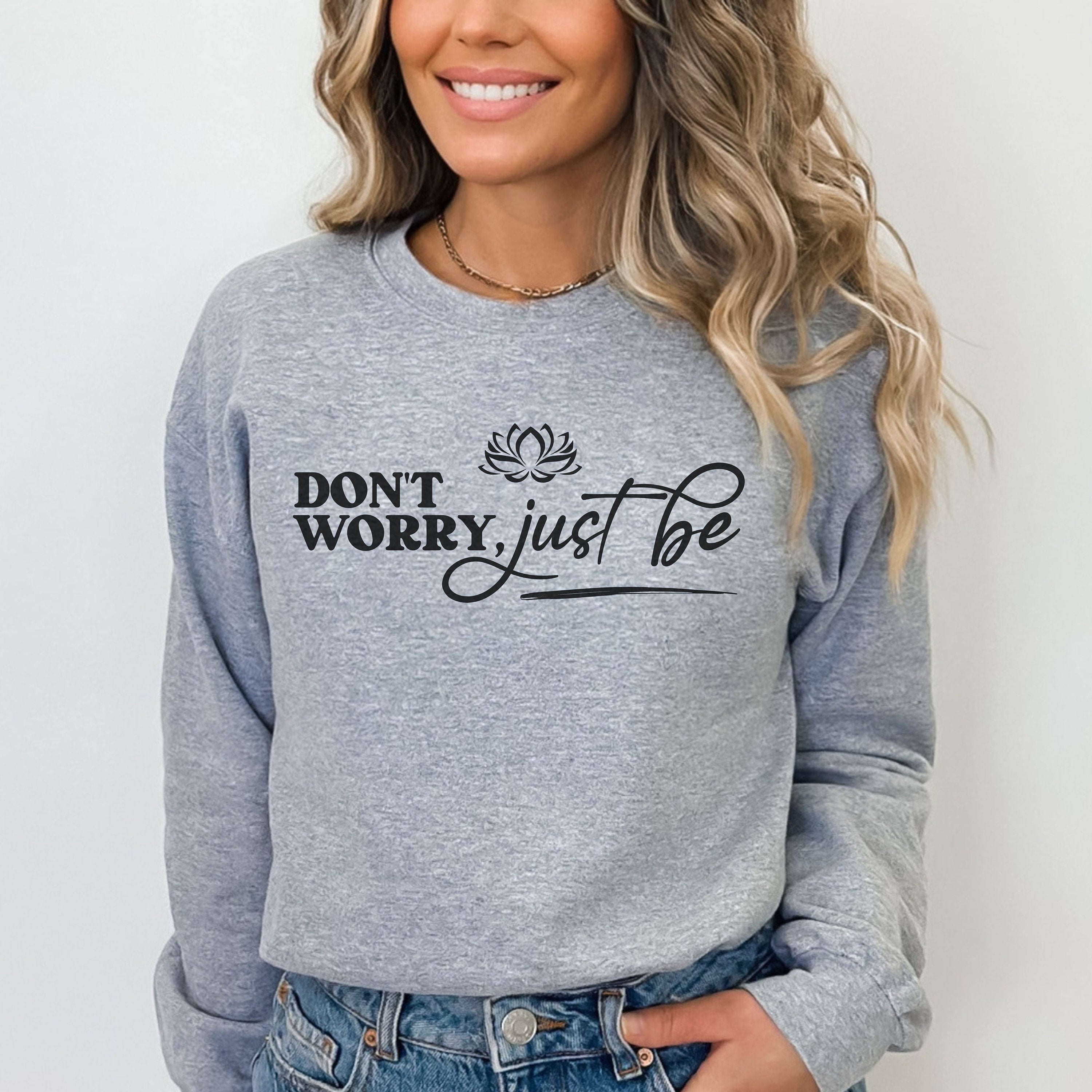 Minimalist Spiritual Namaste Mental Health Sweatshirt-lovefitte