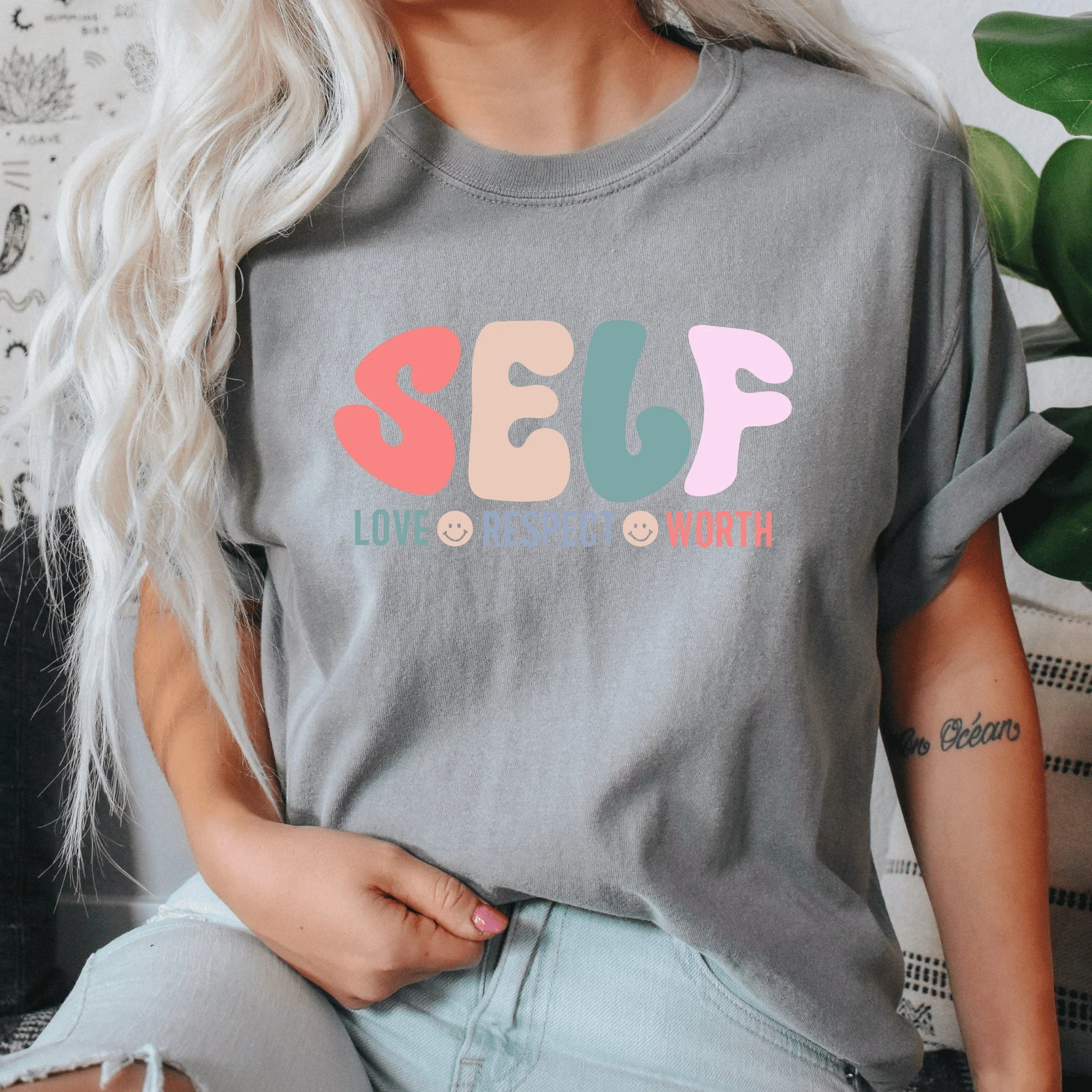 Self Love Self Respect Self Worth T-Shirt-lovefitte