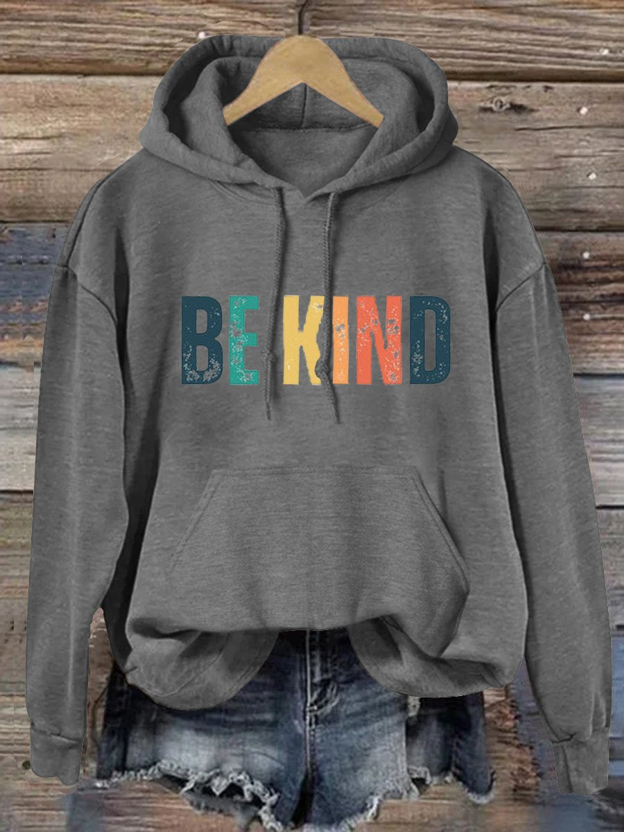 Unisex Women's Men's Be Kind Suicide Prevention Awareness Print Casual Hoodie-lovefitte