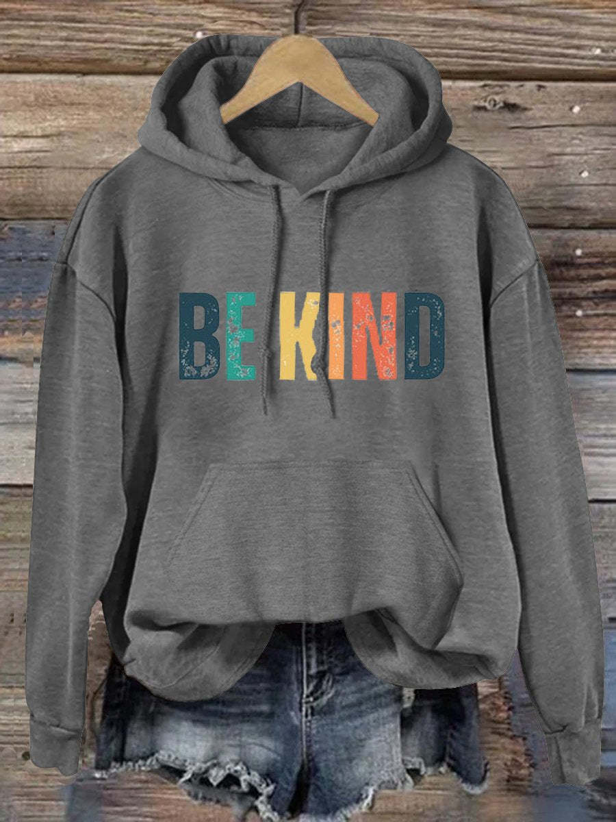 Unisex Women's Men's Be Kind Suicide Prevention Awareness Print Casual Hoodie-lovefitte