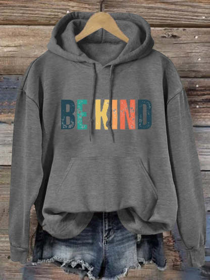 Unisex Women's Men's Be Kind Suicide Prevention Awareness Print Casual Hoodie-lovefitte