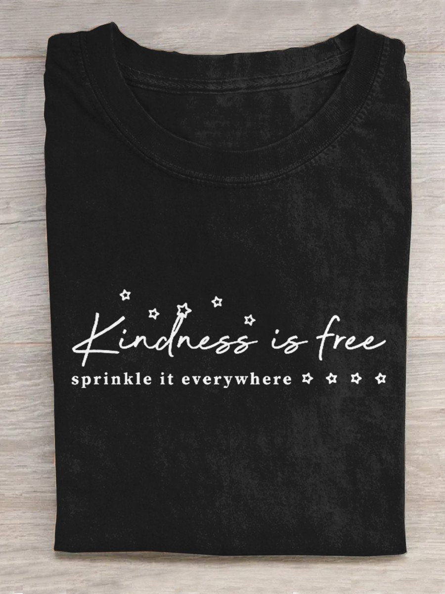Kindness Is Free Creative Design T-shirt-lovefitte