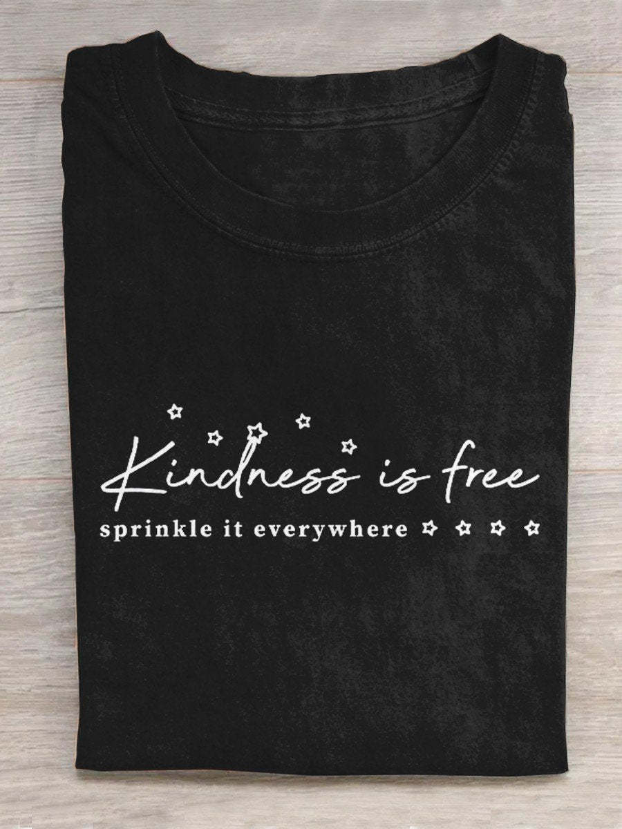 Kindness Is Free Creative Design T-shirt-lovefitte