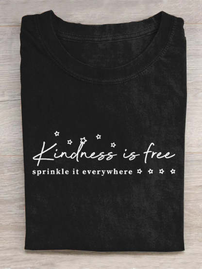 Kindness Is Free Creative Design T-shirt-lovefitte