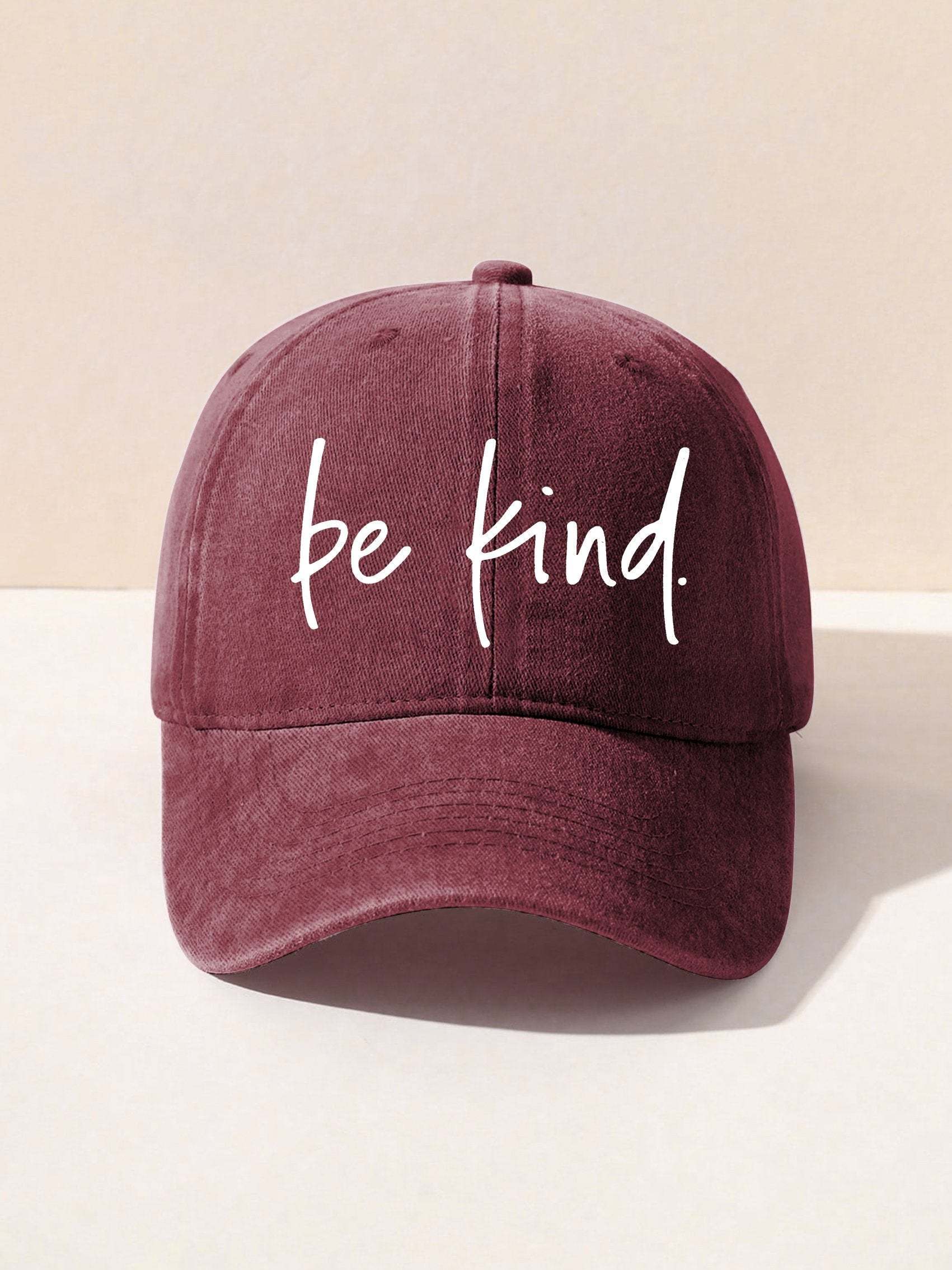 Unisex Women's Men's Suicide Prevention Awareness Be Kind Print Hats-lovefitte