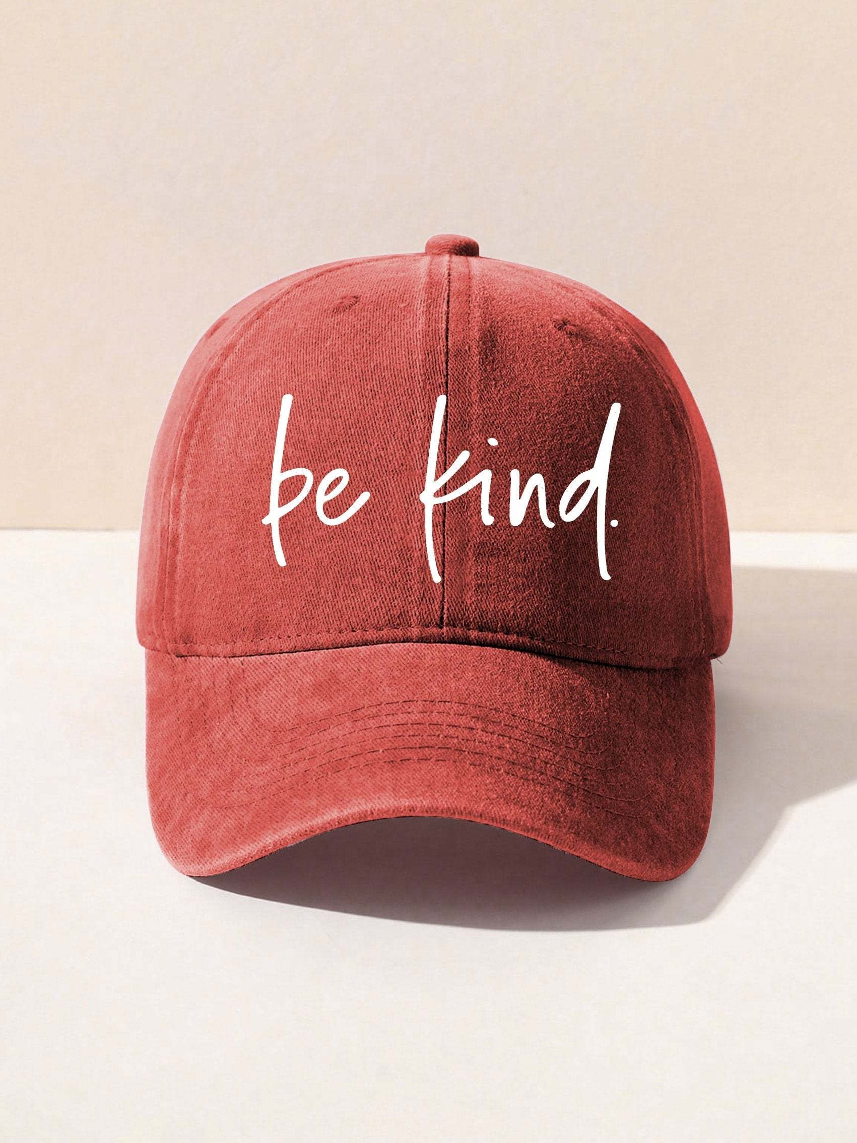 Unisex Women's Men's Suicide Prevention Awareness Be Kind Print Hats-lovefitte