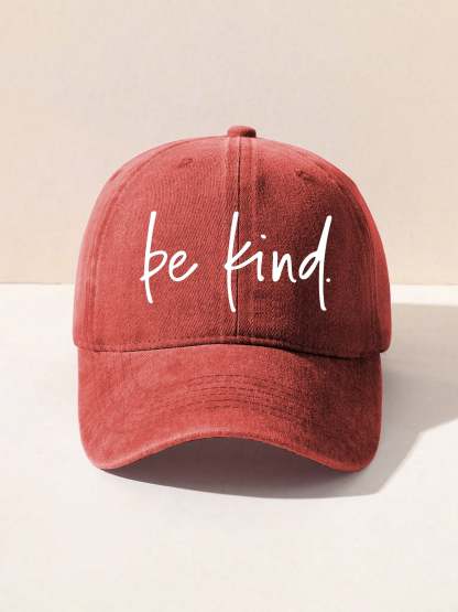 Unisex Women's Men's Suicide Prevention Awareness Be Kind Print Hats-lovefitte