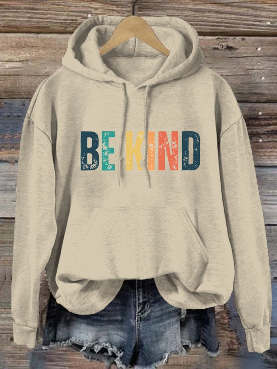Unisex Women's Men's Be Kind Suicide Prevention Awareness Print Casual Hoodie-lovefitte