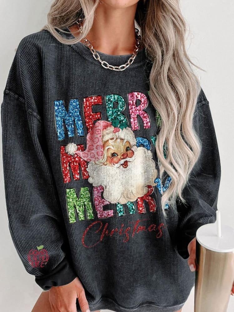 Women's Merry Christmas Casual Print Shirt