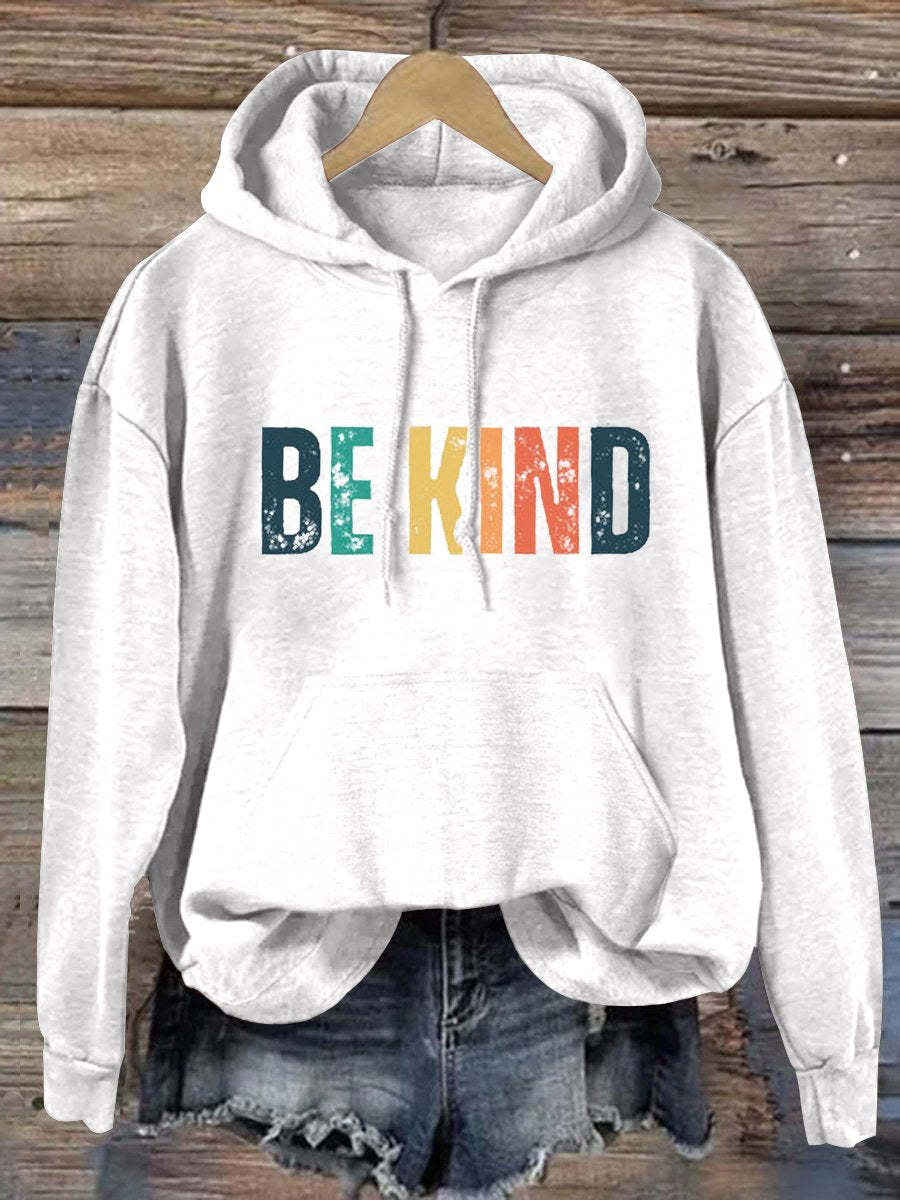 Unisex Women's Men's Be Kind Suicide Prevention Awareness Print Casual Hoodie-lovefitte