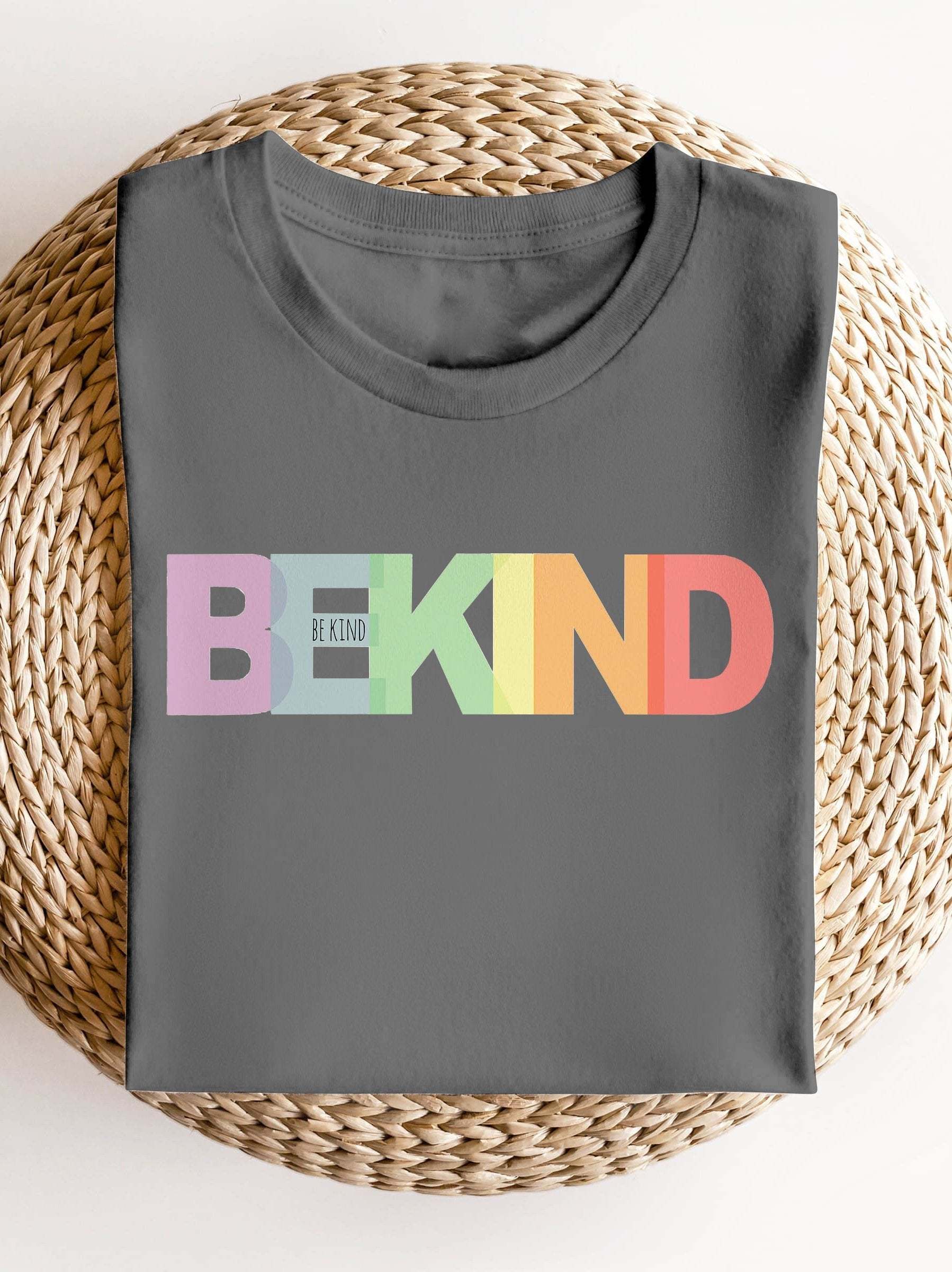 Rainbow Be Kind Suicide Prevention Mental Print Casual Sweatshirt-lovefitte